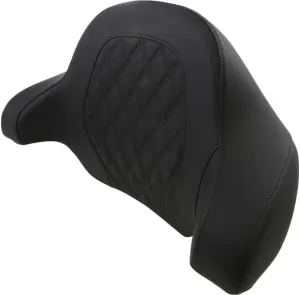 Saddlemen 814-07-TPACK-SU Tour-Pak Backrest Pad - Step-Up Lattice Stitched Seat - Black