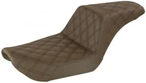 Saddlemen Brown Lattice Stitch Step-Up Seat