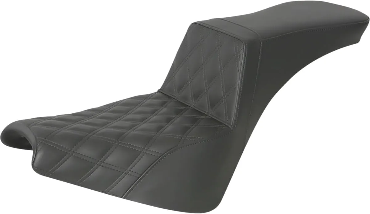 Saddlemen Step-Up Lattice Stitch Black Seat for 2018-2023 Harley FXBB/FXST (818-30-192)