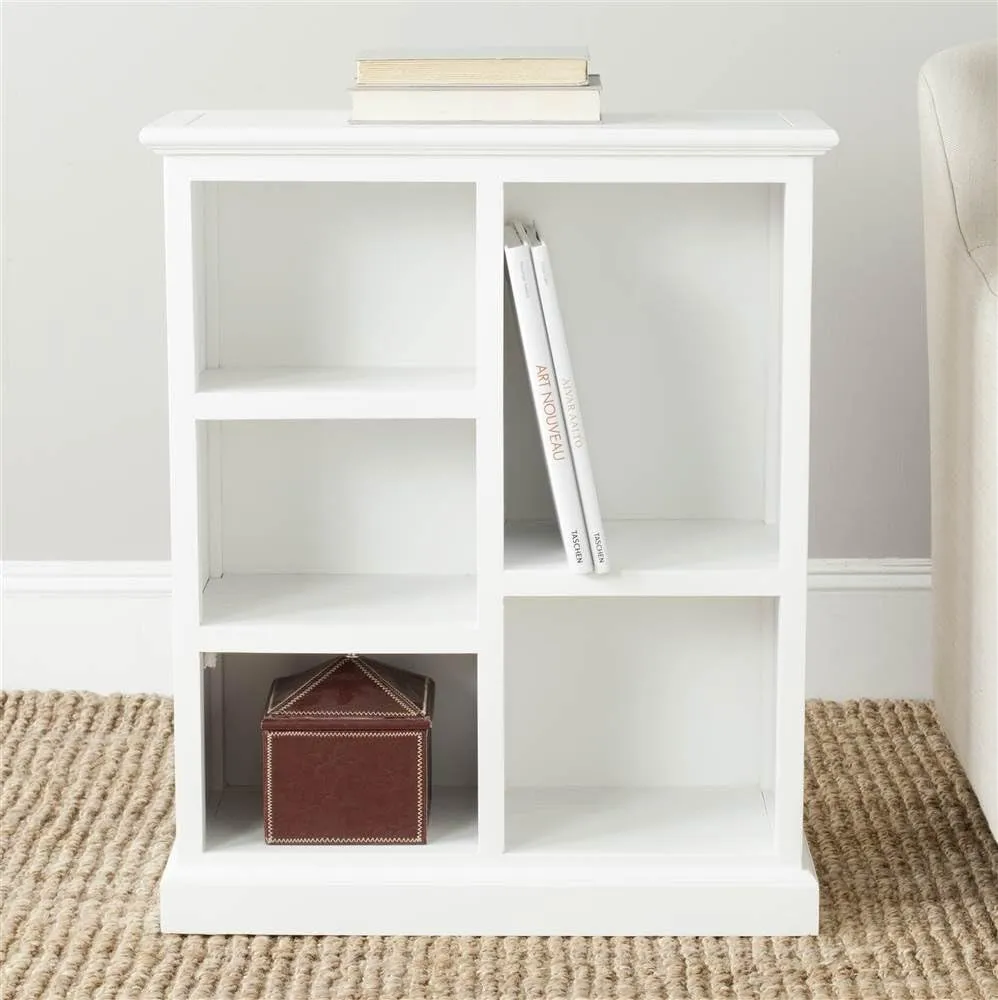 SAFAVIEH Home Collection Maralah White 5-Shelf Bookcase (Fully Assembled)