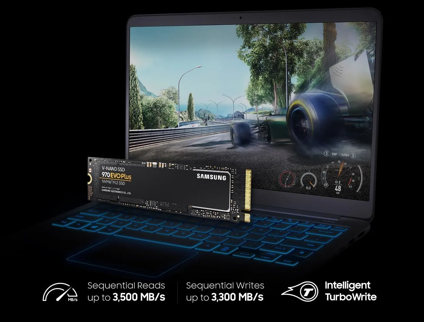 SAMSUNG 970 EVO Plus SSD 250GB NVMe M.2 Internal Solid State Drive with V-NAND Technology, Storage and Memory Expansion for Gaming, Graphics w/ Heat Control, Max Speed, MZ-V7S250B/AM