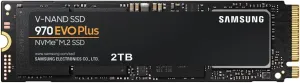 SAMSUNG 970 EVO Plus SSD 2TB NVMe M.2 Internal Solid State Drive w/ V-NAND Technology, Storage and Memory Expansion for Gaming, Graphics w/ Heat Control, Max Speed, MZ-V7S2T0B/AM