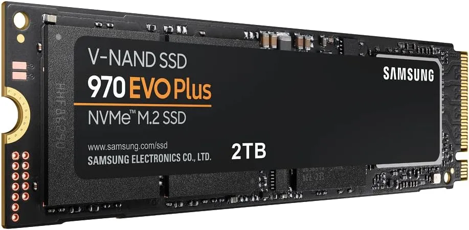 SAMSUNG 970 EVO Plus SSD 2TB NVMe M.2 Internal Solid State Drive w/ V-NAND Technology, Storage and Memory Expansion for Gaming, Graphics w/ Heat Control, Max Speed, MZ-V7S2T0B/AM