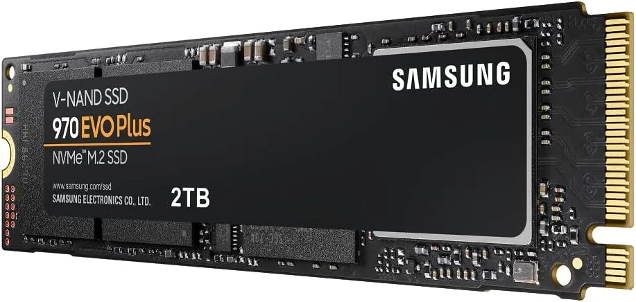 SAMSUNG 970 EVO Plus SSD 2TB NVMe M.2 Internal Solid State Drive w/ V-NAND Technology, Storage and Memory Expansion for Gaming, Graphics w/ Heat Control, Max Speed, MZ-V7S2T0B/AM