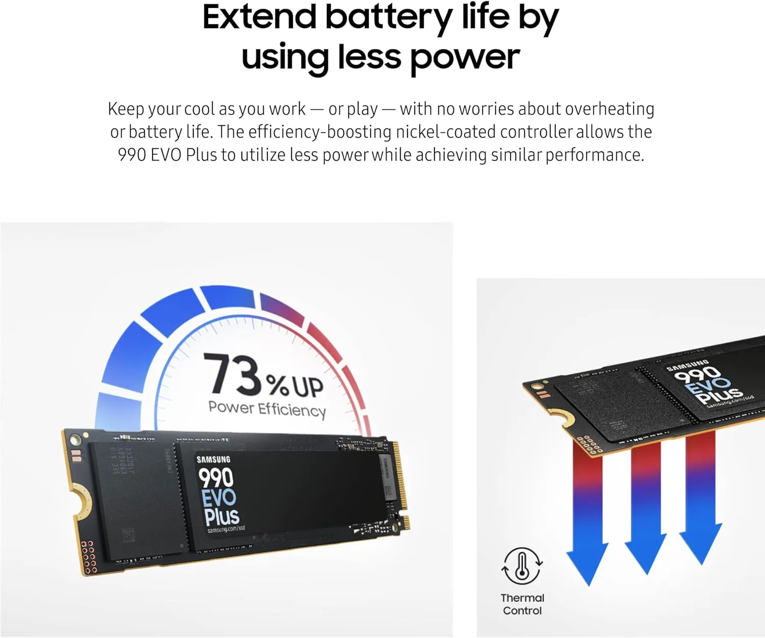Samsung 990 EVO Plus SSD 4TB, PCIe Gen 4x4 | Gen 5x2 M.2, Speeds Up-to 7,250 MB/s, Upgrade Storage for PC/Laptops, HMB Technology and Intelligent Turbowrite 2.0, (MZ-V9S4T0B/AM)