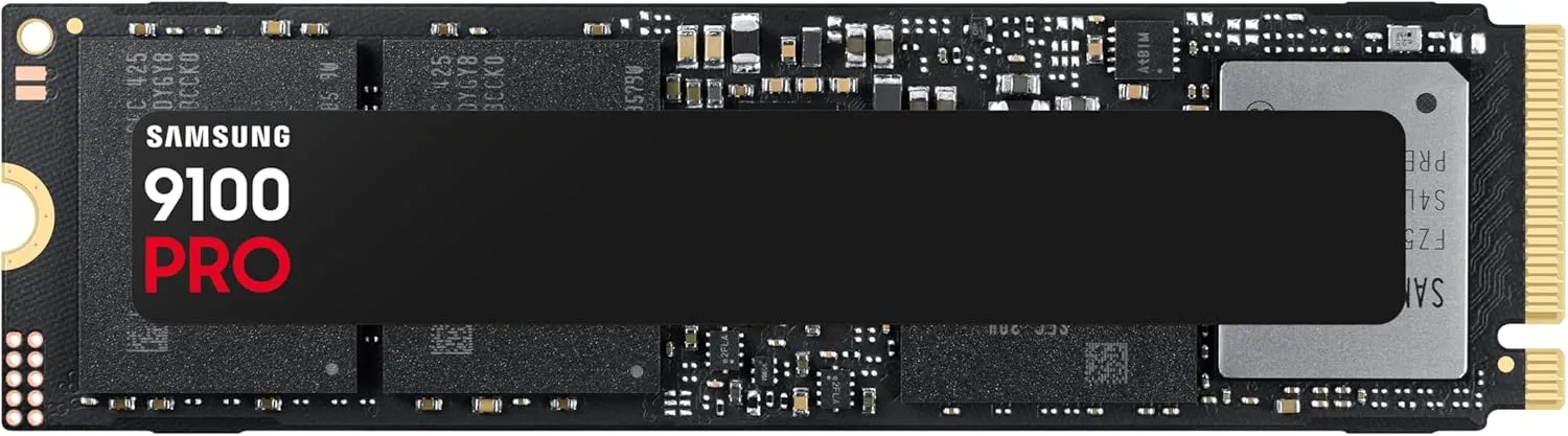 Samsung SSD 9100 PRO 1TB, PCIe 5.0x4 M.2 2280, Seq. Read Speeds Up to 14,800MB/s, Best for AI Computing, Gaming, and Heavy Duty Workstations (MZ VAP1T0B/AM)