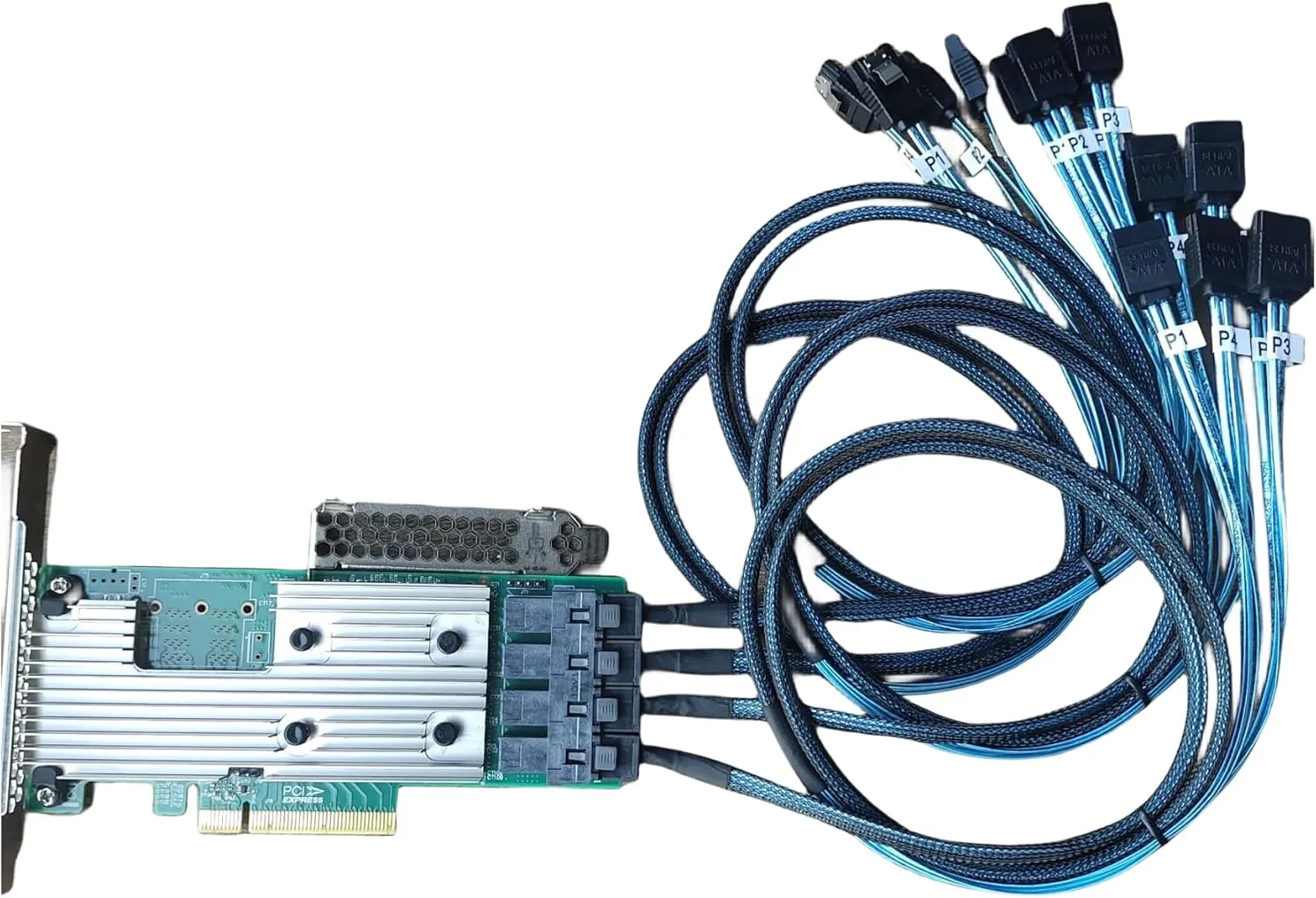 SAS9305-16i SATA SAS 16 Port HBA 12Gbs RAID Controller Card Host Bus Adapter PCIe 3.0 x8 IT-Mode 05-25703-00 Card (9305-16i   4 * 8643 SATA)