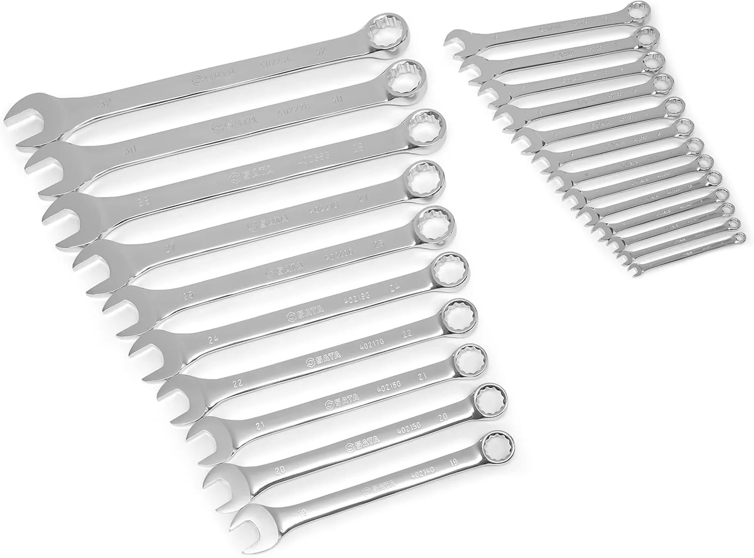 SATA 23 Piece 12 Point Combination Wrench Set | Metric sizes 6mm - 32mm | Off Corner Loading | ST08413G