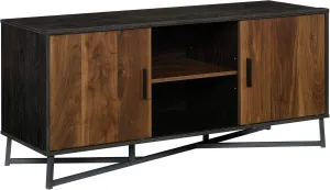 Sauder Canton Lane Credenza, for TVs up to 60", Brew Oak Finish