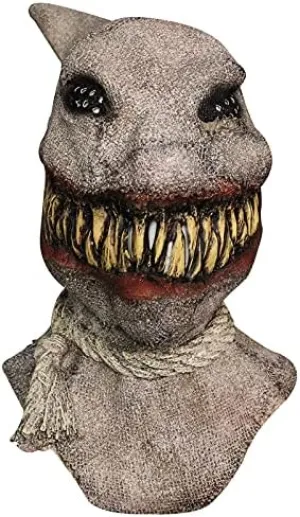 Scarecrow Mask Burlap Sack Clown Mask Creepy Full Head Killer Hemlt Scary Halloween Cosplay Carnival Party Prop