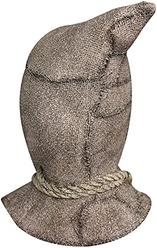 Scarecrow Mask Burlap Sack Clown Mask Creepy Full Head Killer Hemlt Scary Halloween Cosplay Carnival Party Prop