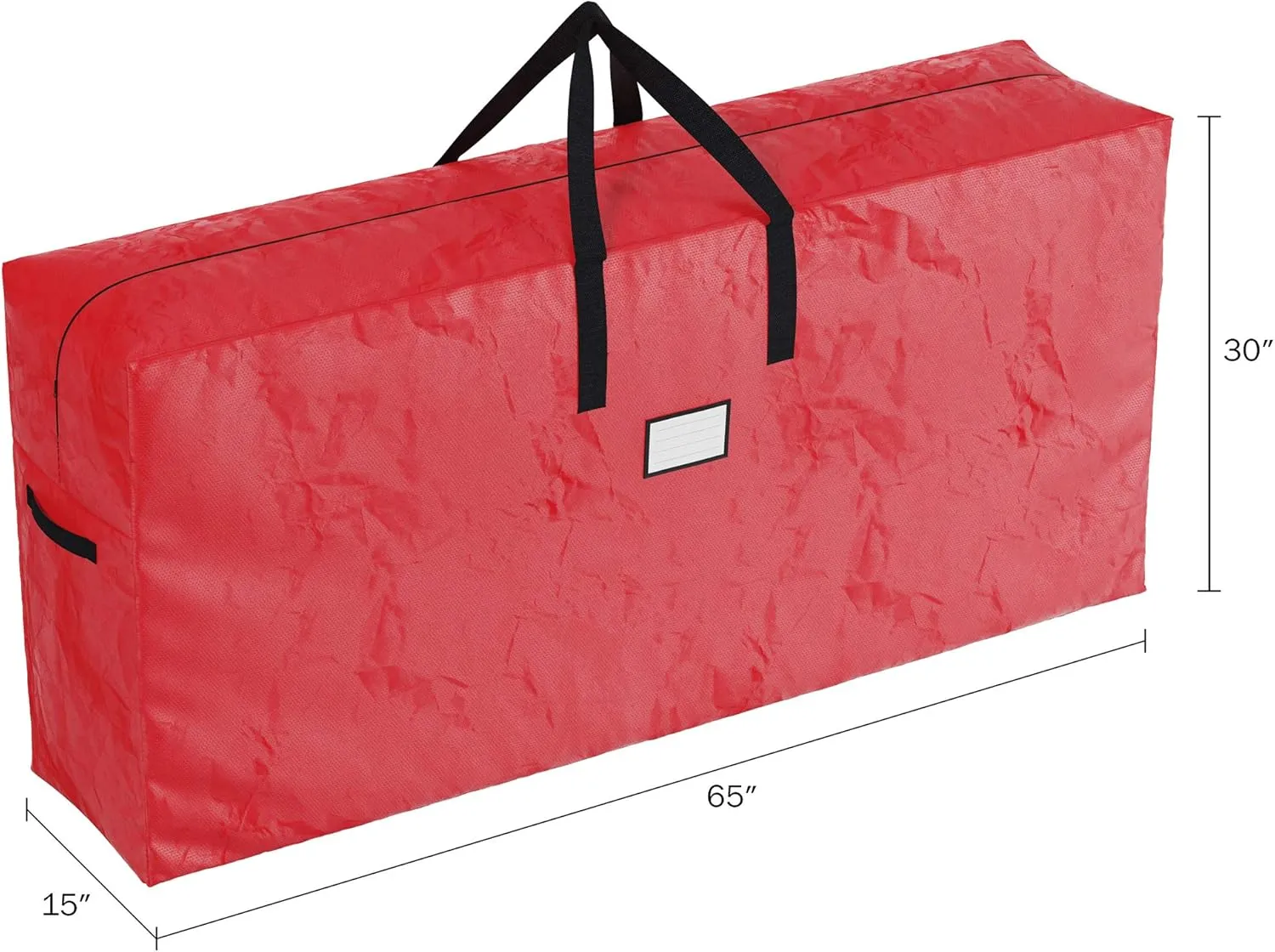 Set of 2 Christmas Tree Storage Bags - Fits 9-Foot Artificial Tree Each - Protect Holiday Decorations from Moisture and Damage by Elf Stor (Red)