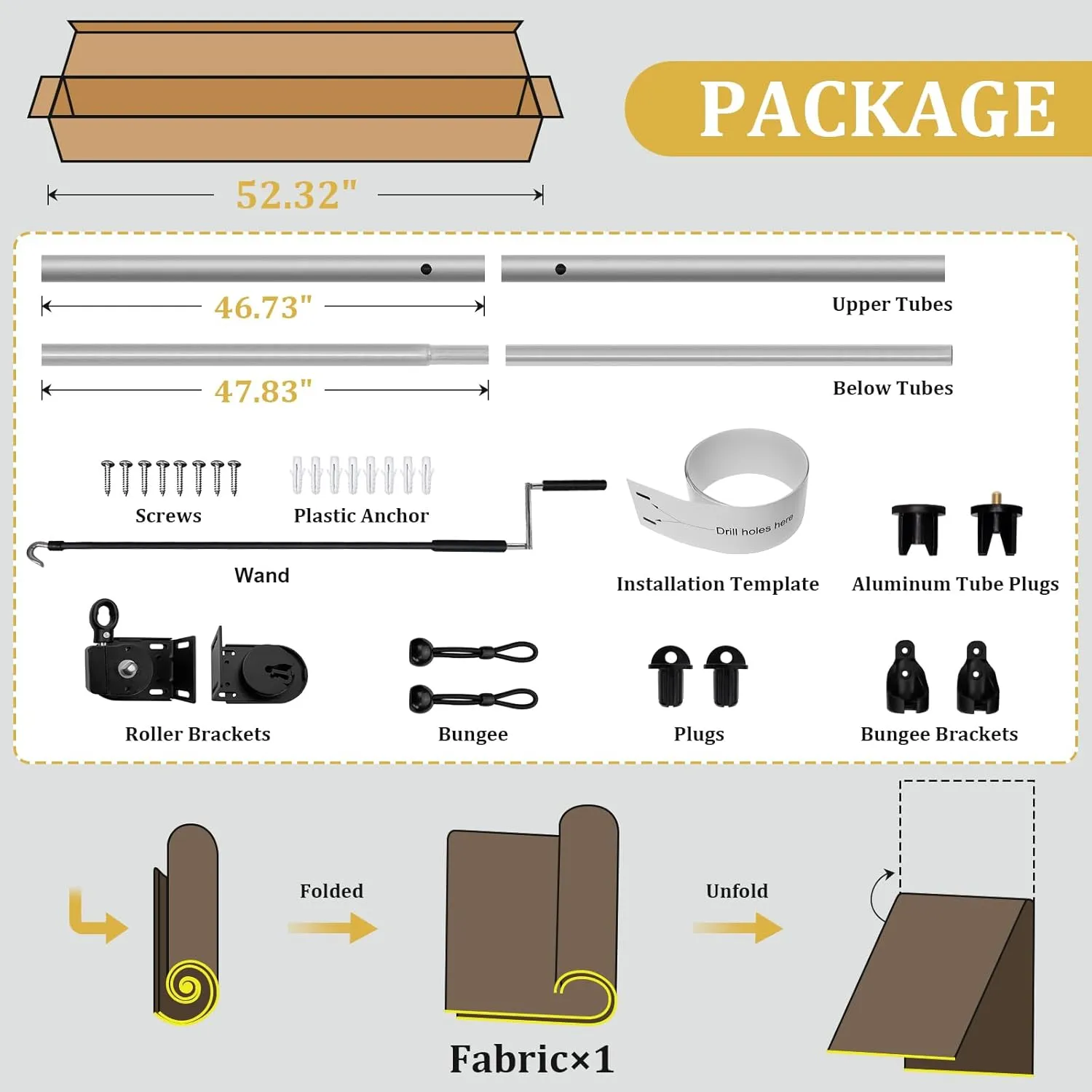 Shade&Beyond Outdoor Roller Shades with Splicing Design, 8' W x 6' H Cordless Patio Roll Up Blinds, Exterior Shade Cloth Roll for Porch, Gazebo, Pergola, Balcony, Mocha