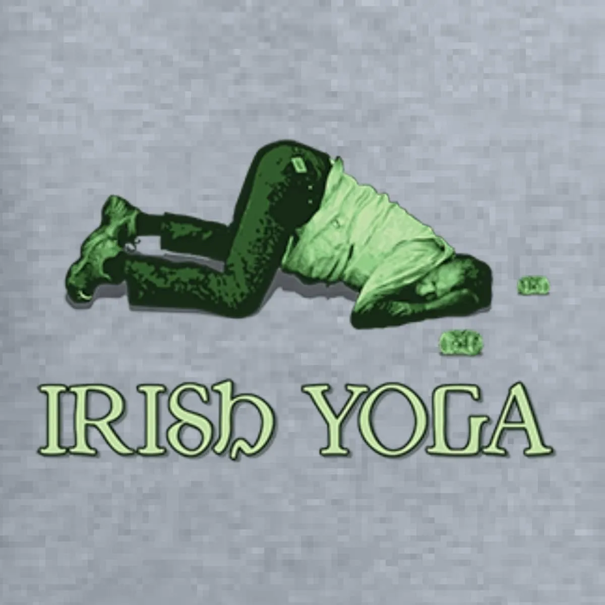 Shark & Hammer Irish Yoga | Funny Irish Party St. Patrick's Day Unisex Graphic Hoodie Sweatshirt