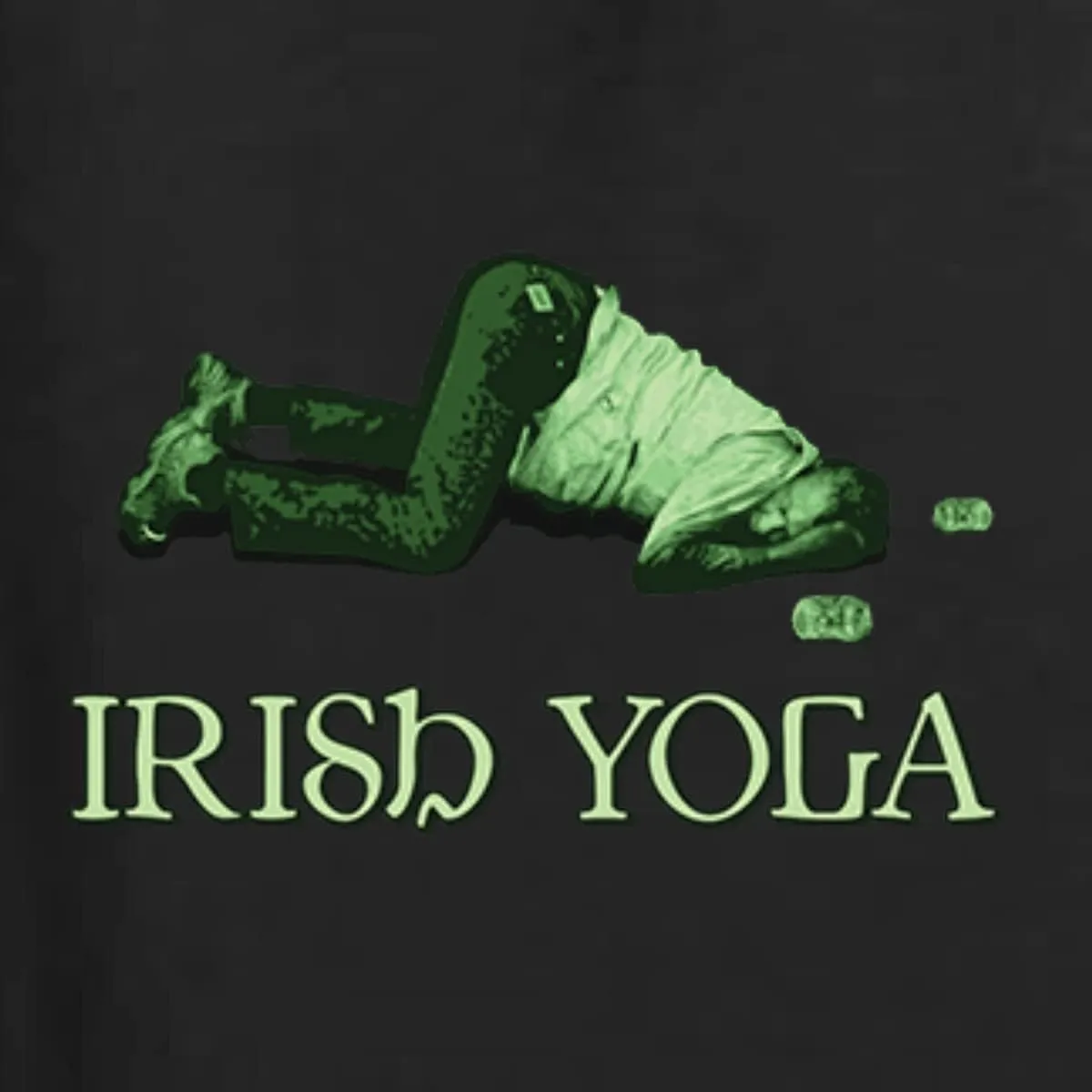 Shark & Hammer Irish Yoga | Funny Irish Party St. Patrick's Day Unisex Graphic Hoodie Sweatshirt