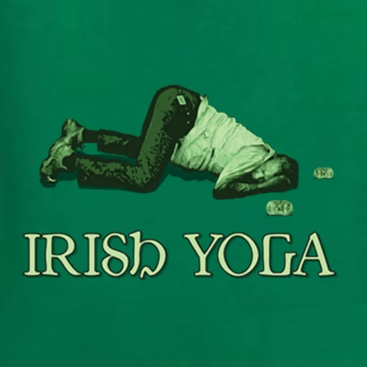 Shark & Hammer Irish Yoga | Funny Irish Party St. Patrick's Day Unisex Graphic Hoodie Sweatshirt