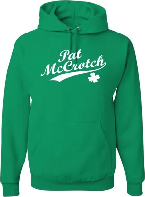 Shark & Hammer Pat McCrotch Funny Irish Name Drinking St. Patrick's Day Unisex Graphic Hoodie Sweatshirt