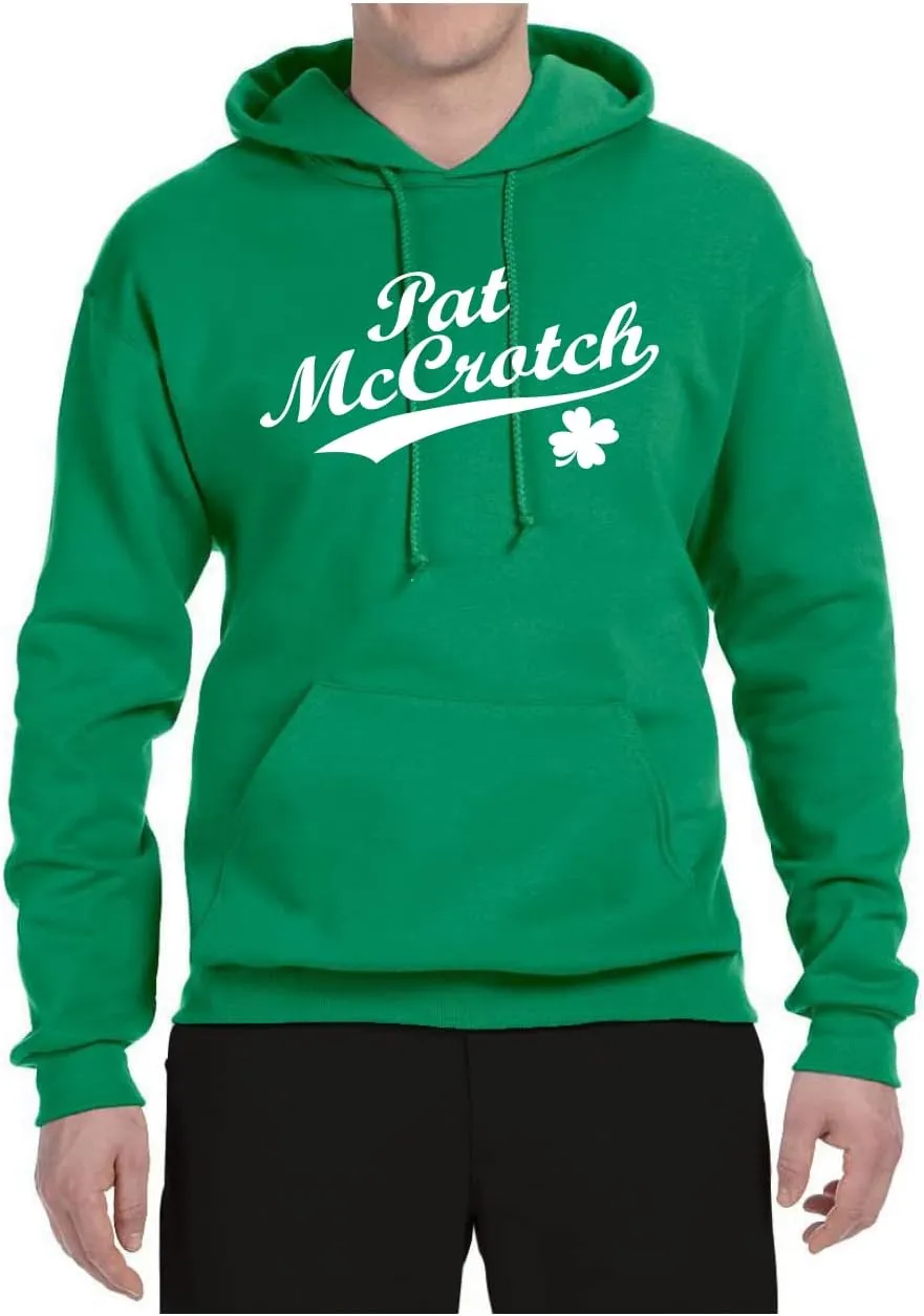 Shark & Hammer Pat McCrotch Funny Irish Name Drinking St. Patrick's Day Unisex Graphic Hoodie Sweatshirt