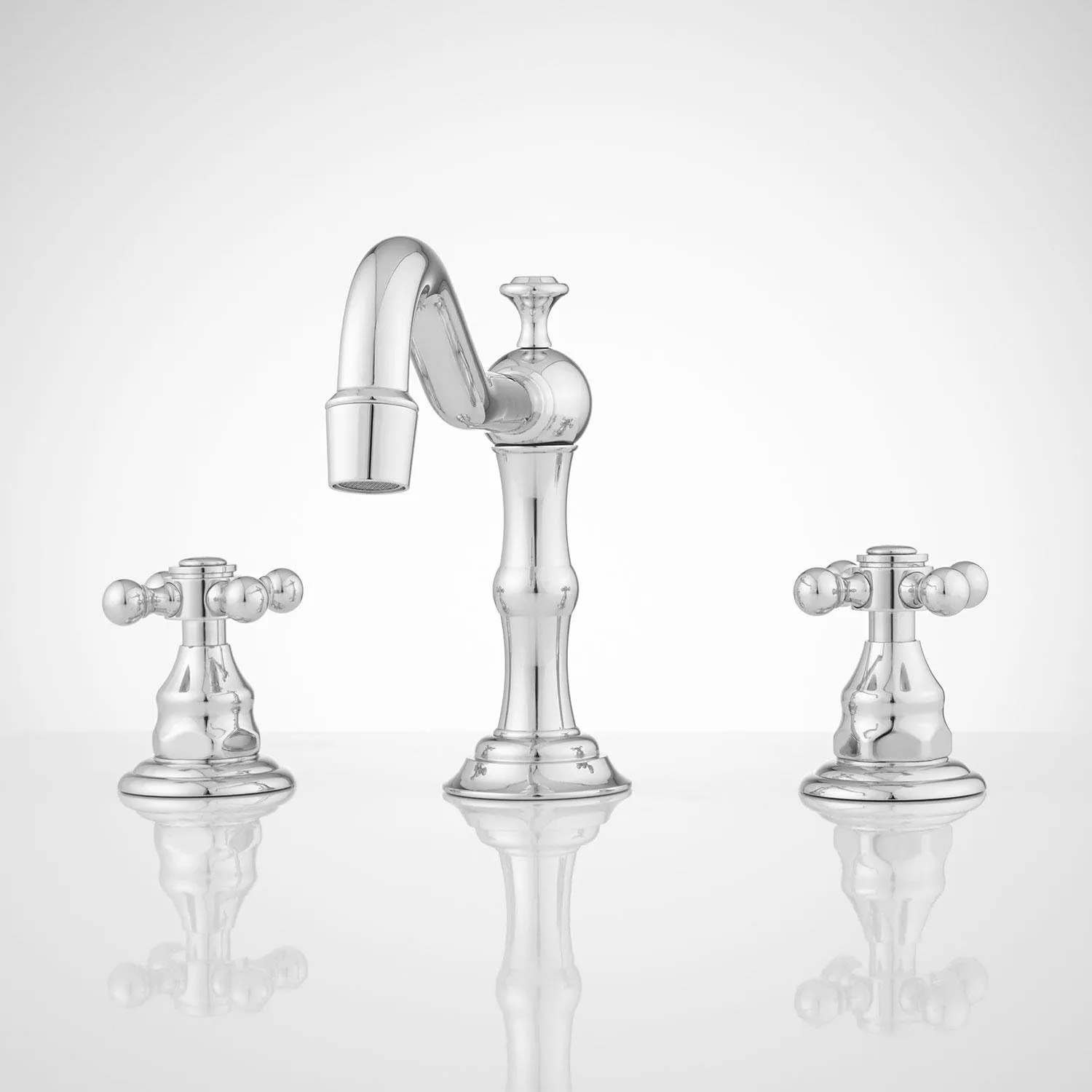 Signature Hardware 404086 Barbour 1.2 GPM Widespread Bathroom Faucet with Pop-up Drain Assembly - Brushed Nickel