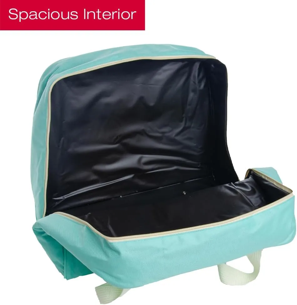 SINGER | Machine Carrying Case, Teal Color, Spacious Case Fits Most Standard Sewing Machines and Sergers, Fully-Padded Interior, Durable Canvas Exterior, Easy Zip, Large Front Pocket, Easy Transport