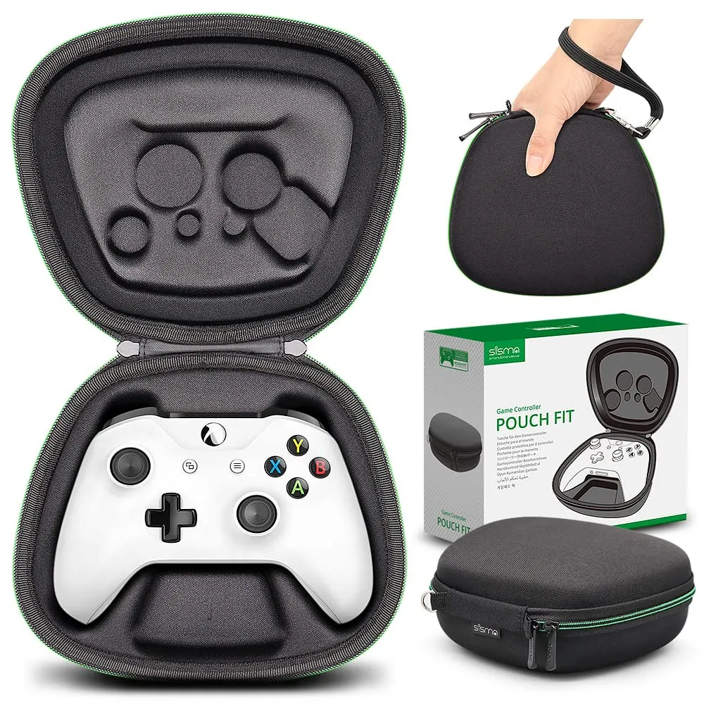 sisma Carry Case Compatible with Xbox One & Series X/S Wireless Controller, Travel Protective Case Controller Holder Storage Bag Home Safekeeping