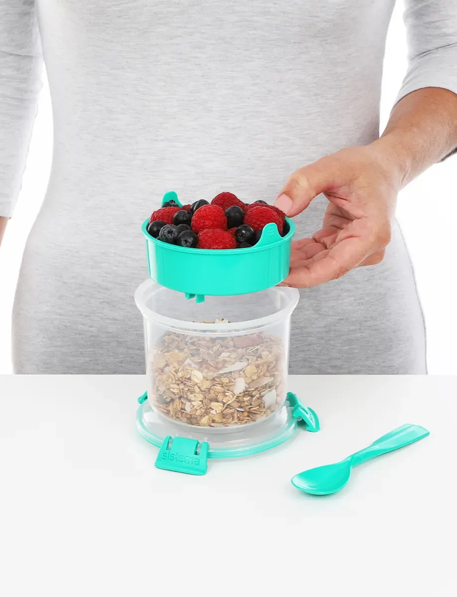 Sistema Breakfast To Go Container, 500ml - Available in Several Colors