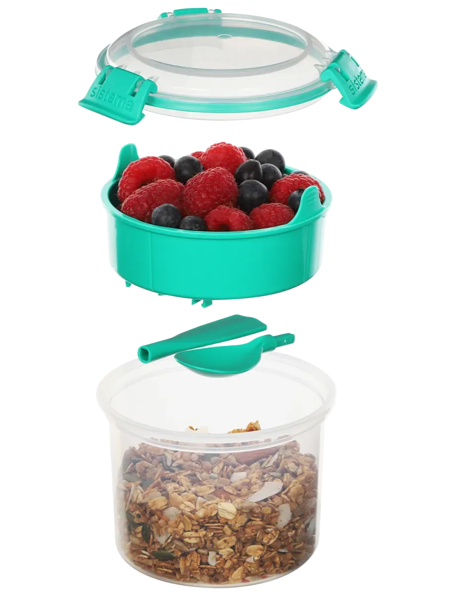 Sistema Breakfast To Go Container, 500ml - Available in Several Colors