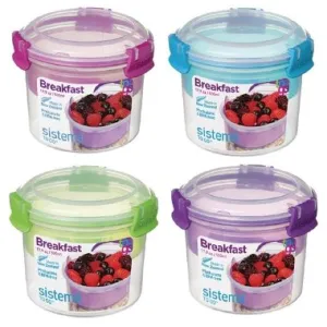 Sistema Breakfast To Go Container, 500ml - Available in Several Colors