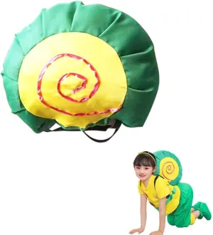Soft Snail Shell Little Snail Green Shell Cute Performance Props Animal Halloween Cosplay Party Costumes For Girls Women Men