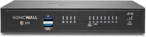 SonicWall TZ370 Network Security Appliance (02-SSC-2825) Bundled with a SonicWall 1 Year 24x7 Support for TZ370 (02-SSC-6517)