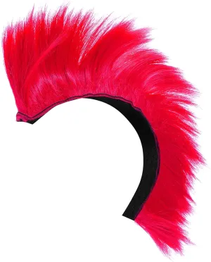 Sosoport Mohawk Wig Bike Motorcycle Motocross Off Road Bike Helmet Spike Extensions Hair Decorative Helmet Wig Pink, 31x9cm