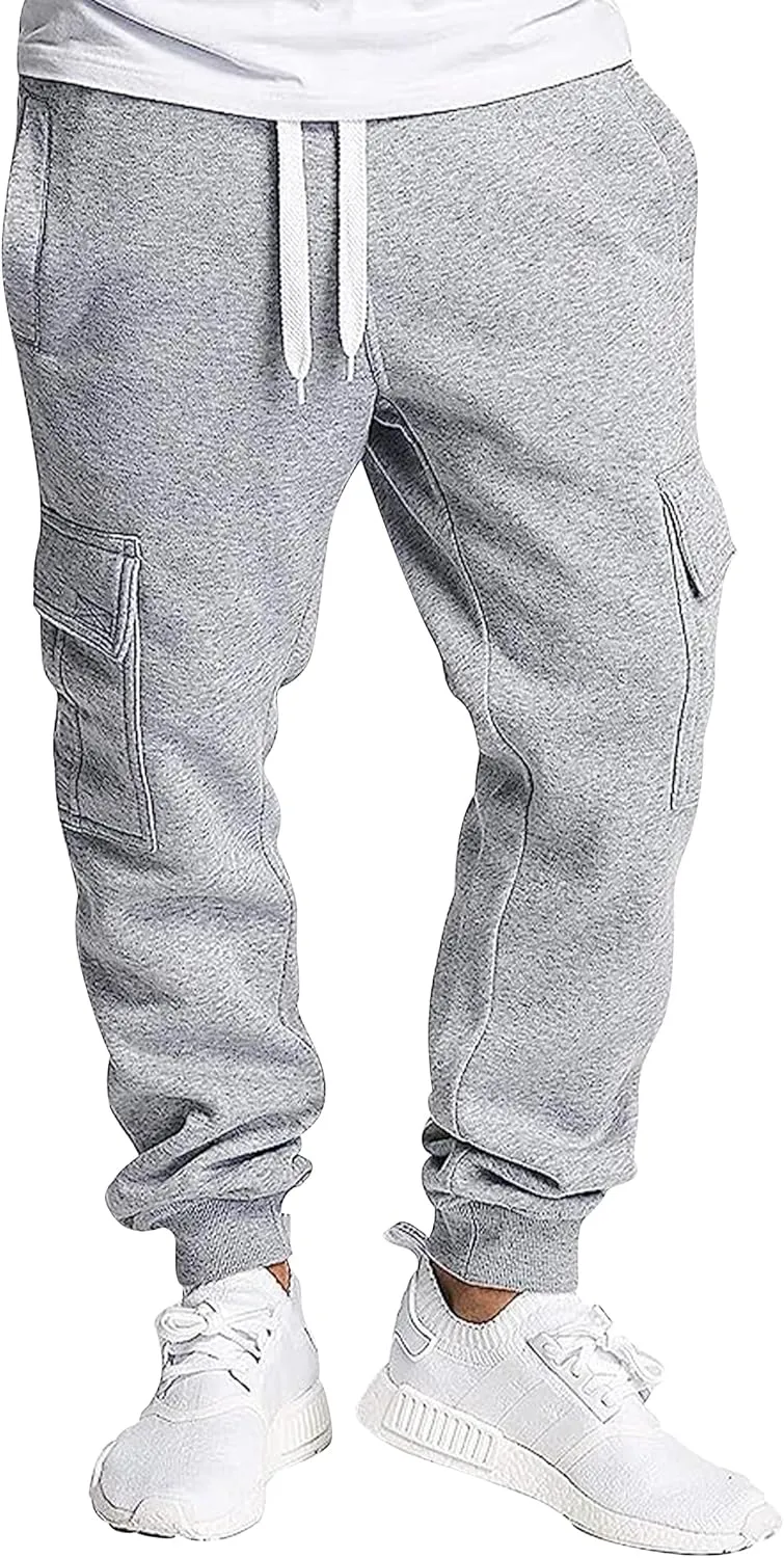 Southpole Men's Active Fleece & Tech Woven Cargo Jogger Pants