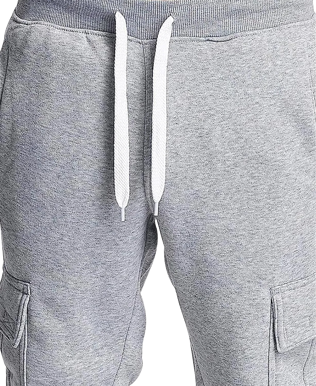 Southpole Men's Active Fleece & Tech Woven Cargo Jogger Pants