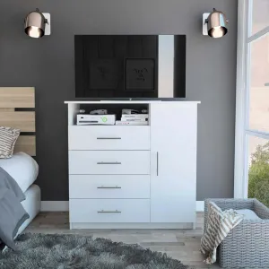 Space-Saving Wall Mounted Shoe Cabinet with Mirror Door, Five Shelves for Organization, White Finish