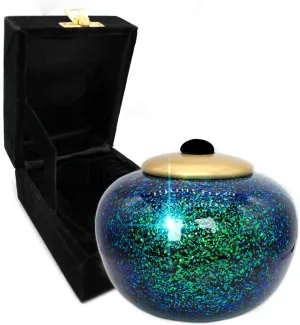 Sparkling Atlantis Cremation Urn for Ashes Adult Male - Beautifully Handcrafted Decorative Urns & Personalized Cremation Urns for Human Ashes Adult Man