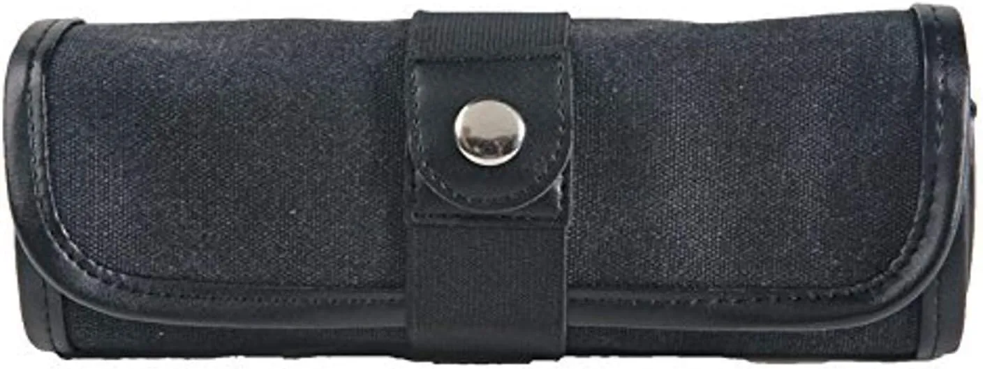 Speedball Art Products 359360 Canvas Pencil Case Roll-Up, Black W/Black Trim, Holds up to 36 Pencils