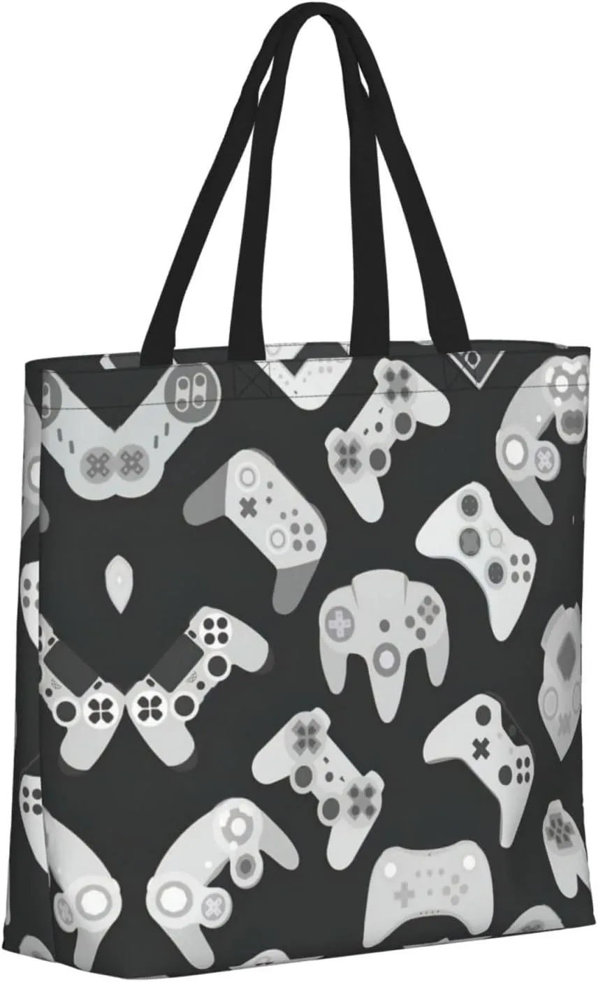 SSIMOO Game Controller Stylish Zipper Shopping Bags,Shoulder Bag,The Perfect Blend Of Style And Convenience