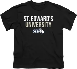 St. Edward's University Official Stacked Youth Kids Boy/Girls T Shirt