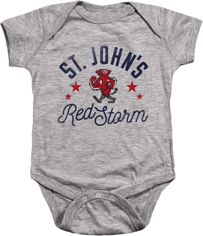 St. John's University Official Red Storm Unisex Infant Snap Suit for Baby