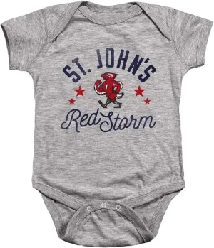 St. John's University Official Red Storm Unisex Infant Snap Suit for Baby