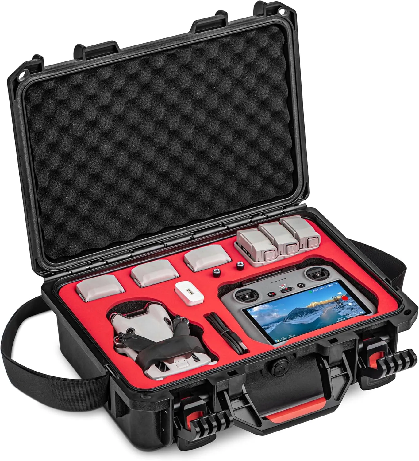 STARTRC Mini 4 Pro Case Waterproof Hard Carrying Case for DJI Mini 3 Pro/Mini 3 Accessories,Travel Case for DJI Mini 4 Pro Fly More Combo (RC2/RC/N1/N2 Controller)