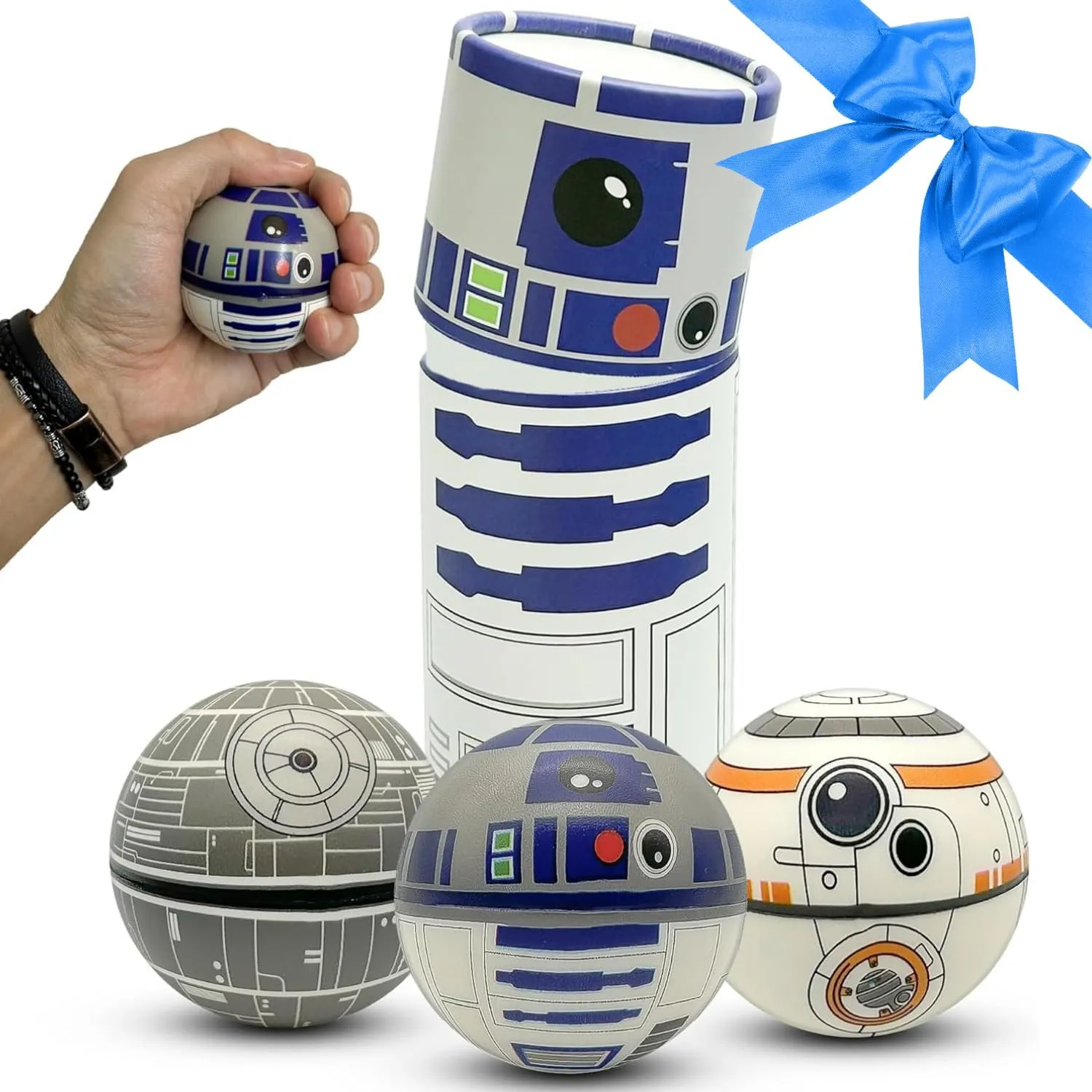 StarWar Stress Balls Set - Pop Fidget Toy for Kids and Adults, Relief Fidget, Anti Squeeze Use Play/Decor/Help Relieve Stress/Improve Concentation Focus