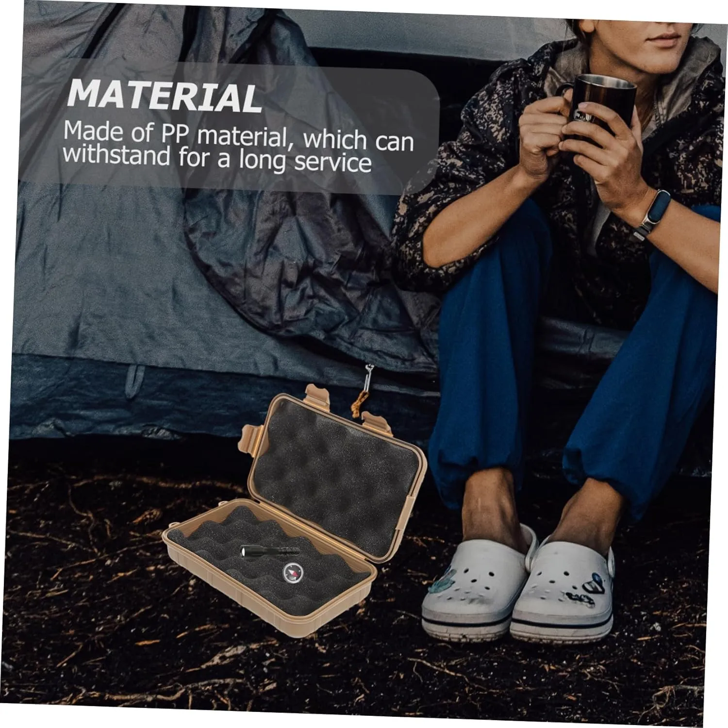 Storage Crate Pp Survival Device Case Tool Stickers Wear-Resistant