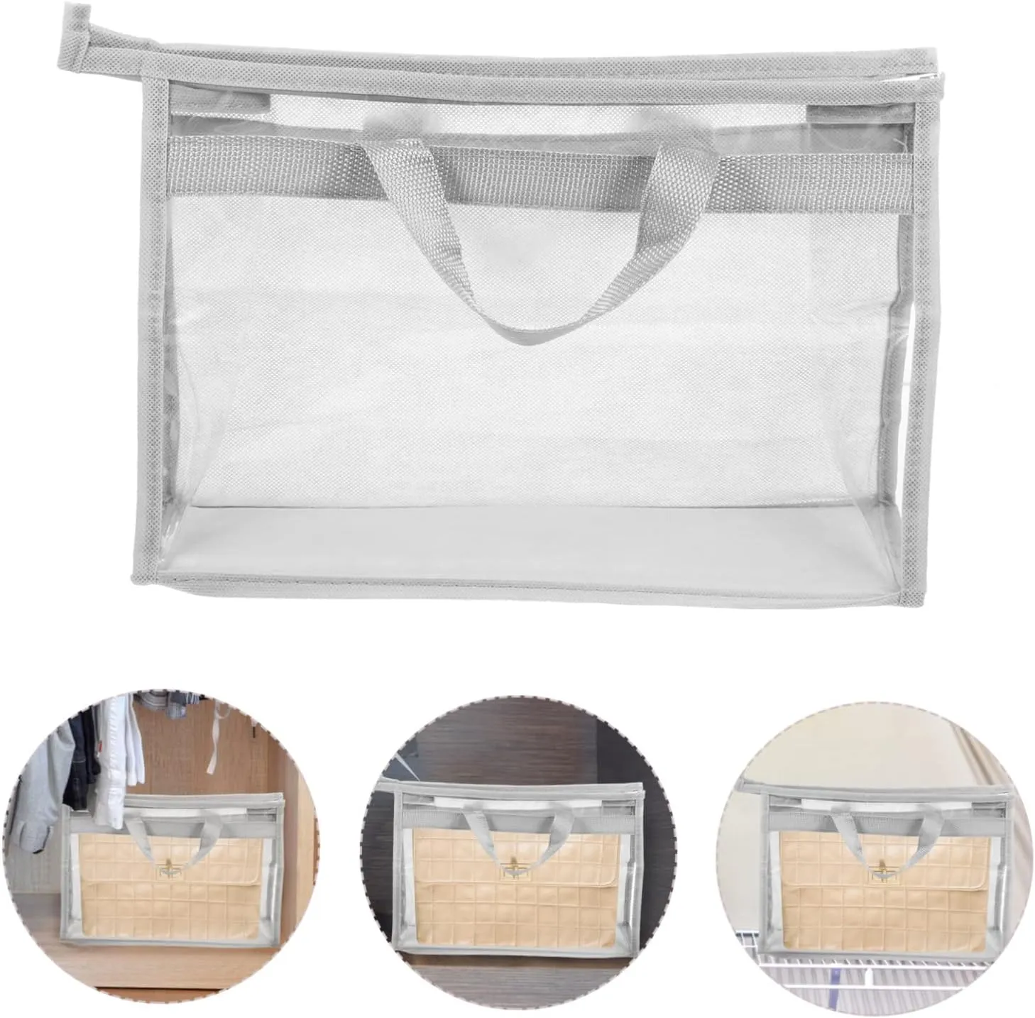 Sturdy Handbag Organizer Bag Waterproof Pvc and Non-woven Material Sun Rain