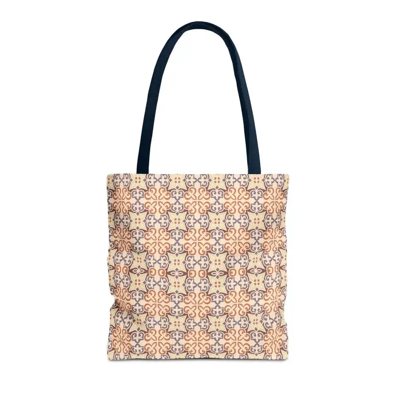 Stylish Print Tote Bag with Abstract Beige Pattern