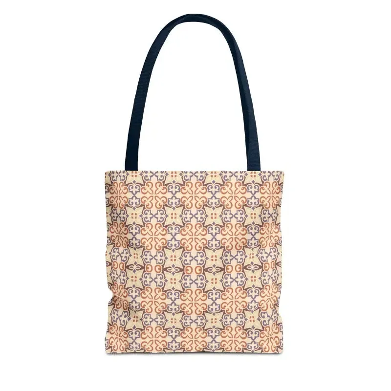 Stylish Print Tote Bag with Abstract Beige Pattern