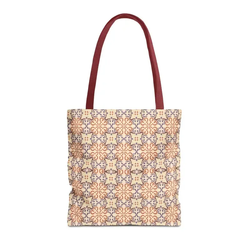 Stylish Print Tote Bag with Abstract Beige Pattern
