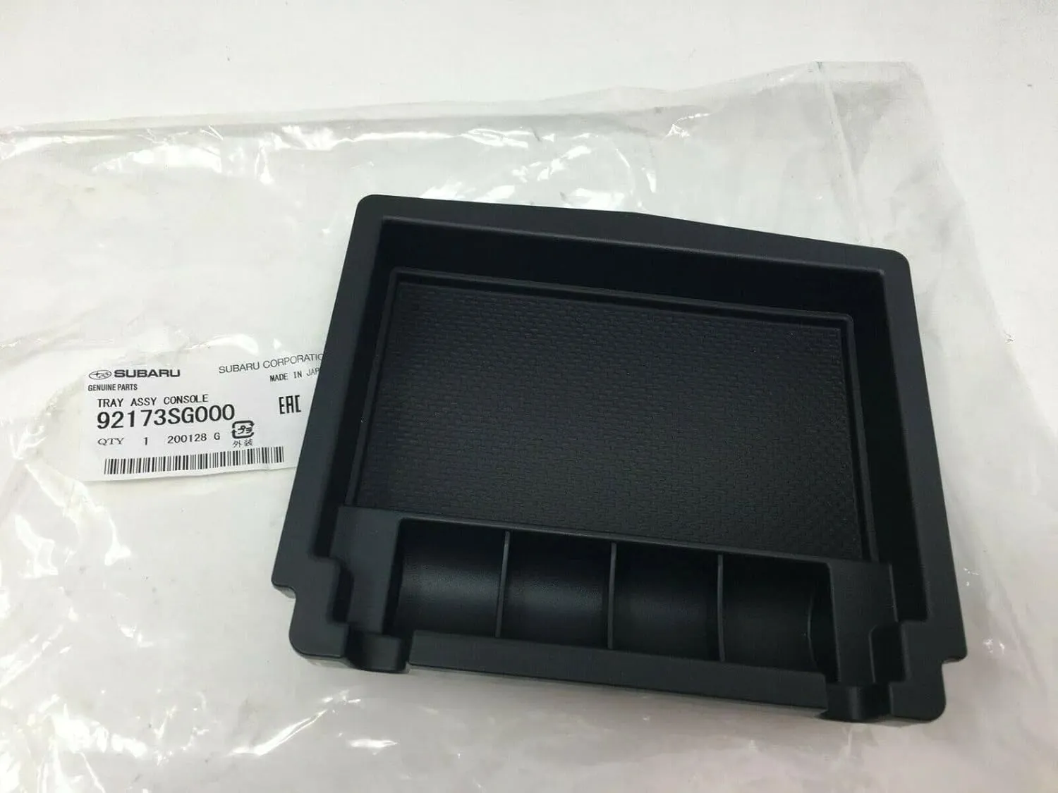 Subaru Center Console Tray 2014-2024 Forester 92173SG000 Black Coin OEM
