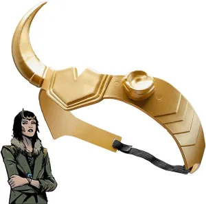 Superhero Helmet Detachable Horns Movie Thor Ragnarok Norse Mythology Crown Mask Cosplay Adult Halloween Costume Party Prop (Super Sylvie Horns)