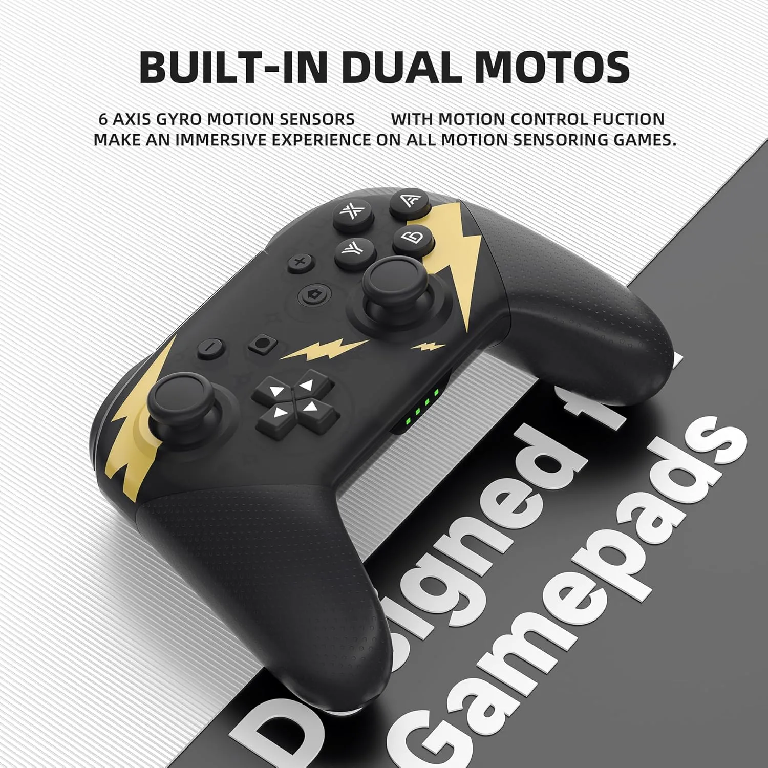 Switch Pro Controller, Wireless Switch Controllers with Carrying Storage Case, Upgraded Gamepad Switch Remote Replacement for Switch Controller Support NFC/Dual Vibration/Screenshot/Wake-up Function